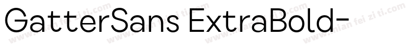 GatterSans ExtraBold字体转换